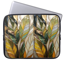 Capa Para Notebook Capinha de Laptop Vidro Pintado Folhas Estojo Natu