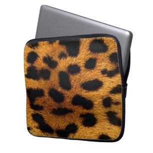 Capa Para Notebook Capinha para Laptop de Neoprene com Couro de Tigre