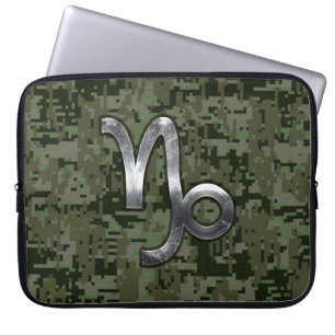 Capa Para Notebook Capricórnio Zodiac Símbolo Camuflagem Digital Ve