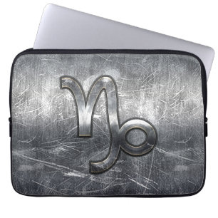 Capa Para Notebook Capricórnio Zodiac - Sinal em grunge estilo angus