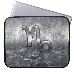 Capa Para Notebook Capricórnio Zodiac - Sinal em grunge estilo angust