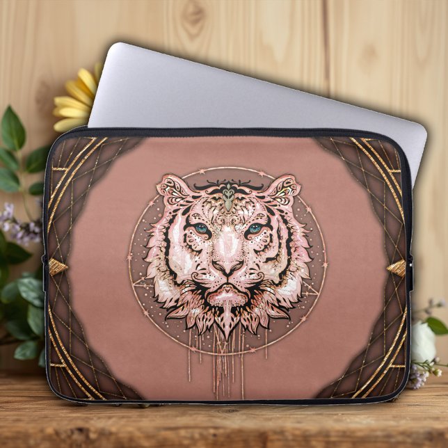 Capa Para Notebook Captivação e representação artística de um tigre (Criador carregado)