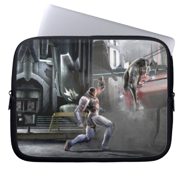 Capa Para Notebook Captura de tela: Cyborg vs Nightwing (Frente)