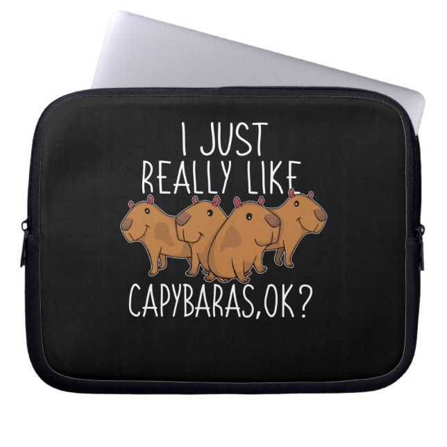 Capa Para Notebook Capybara Gift Kids Women Cute Capybara (Frente)