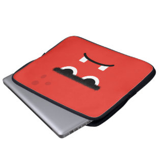 Capa Para Notebook Cara vermelha engraçada do monstro