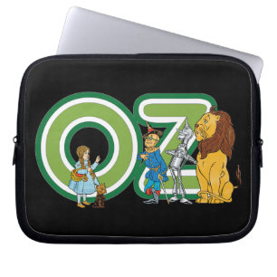 Capa Para Notebook Caráteres de mágico de Oz do vintage e letras do