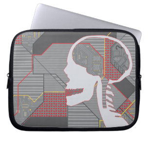 Capa Para Notebook cardíaca, logicskull