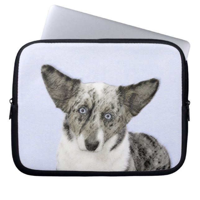 Capa Para Notebook Cardigan Welsh Corgi - Pintura Original para Cacho (Frente)