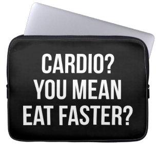 Capa Para Notebook Cardio? Quer Dizer Comer Mais Rápido? - Engraçado