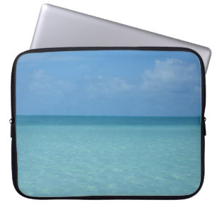 Capa Para Notebook Caribe Horizonte Turquesa Tropical Azul