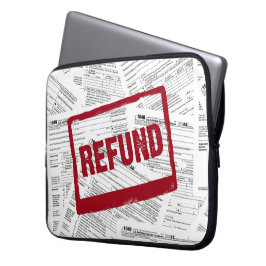 Capa Para Notebook Carimbo de Reembolso do Formulário Fiscal 1040