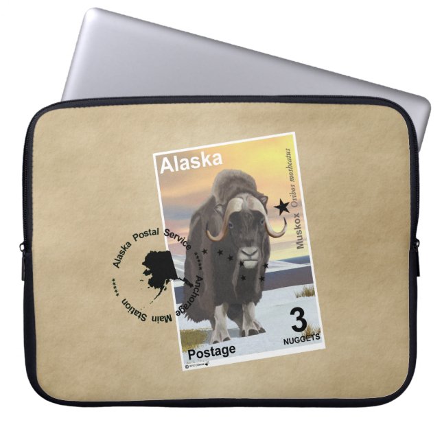 Capa Para Notebook Carimbo Muskox Souvenir (Frente)