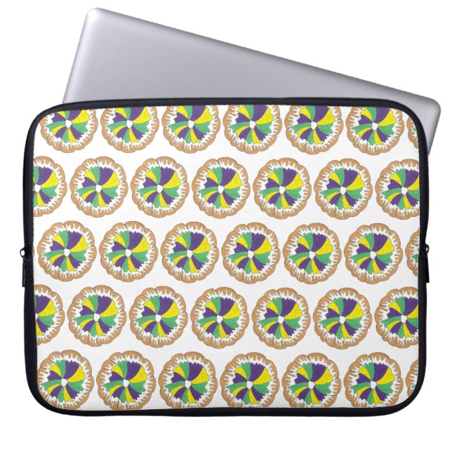 Capa Para Notebook Carnaval do King Cake New Orleans NOLA Mardi Gras (Frente)