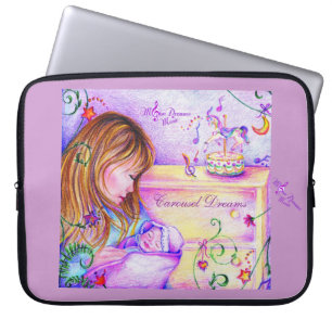 Capa Para Notebook Carousel Dreams Neoprene Laptop Pele de 15 polegad