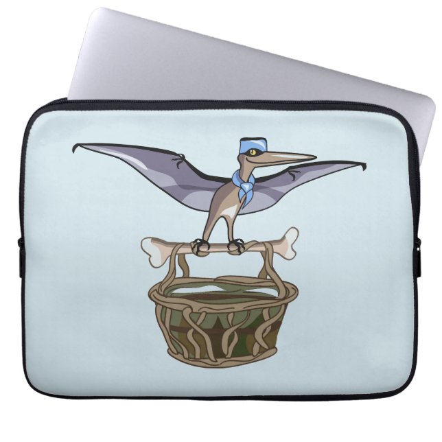 Capa Para Notebook Carregando Pteranodon A Cesta (Frente)