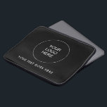 Capa Para Notebook Carregue o logotipo da sua própria empresa Adicion<br><div class="desc">Adicionar Texto Carregue Sua Própria Imagem Foto Imagem Imagem Imagem Personalizada Empresa Logotipo Elegante Moderno de Modelo Neoprene 13 polegadas Bolsa de laptop.</div>