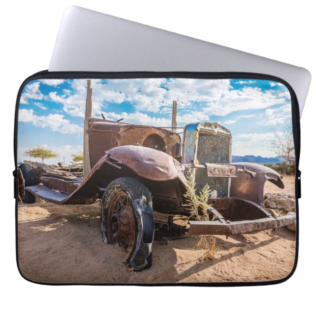 Capa Para Notebook Carro antigo e abandonado 3 em Solitaire, Namíbia (Frente)