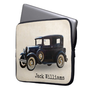 Capa Para Notebook Carro vintage Preto