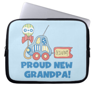 Capa Para Notebook Carro vovô novo e orgulhoso... é um presente para