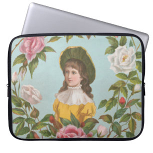 Capa Para Notebook Cartão de São Valentim Kitsch Vintage Alemão, 1884