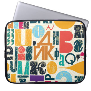 Capa Para Notebook Cartas desenhadas à mão: design de vintage sem cos