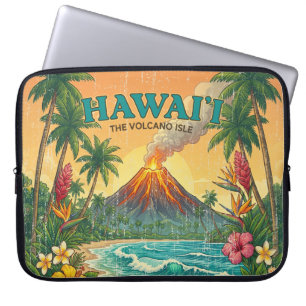 Capa Para Notebook Cartazes de Viagem Havaianos Antigos - Hawaii Wets