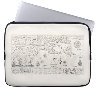 Capa Para Notebook Carte Française Canada (Québec) par Champlain 1612