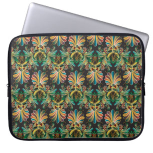 Capa Para Notebook Carteira de luxo ornamentado Flor