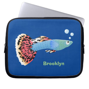 Capa Para Notebook Cartografia de peixe tropical de rico bonito