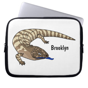 Capa Para Notebook Cartografia de répteis de lagarto azul
