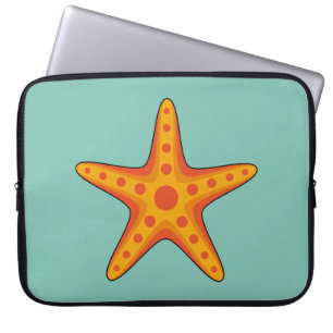 Capa Para Notebook Cartografia de Starfish Laranja-Corte