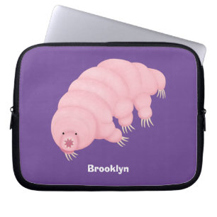 Capa Para Notebook Cartografia de ursos-d'água, cor-de-rosa-branca,