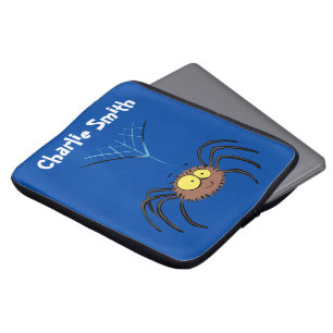 Capa Para Notebook Cartografia engraçada e fofa da aranha