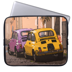 Capa Para Notebook Cartoon Classic italian Fiat 500 car Roma Itália