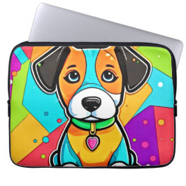Capa Para Notebook Cartoon Colorida Puppy Art Impressão