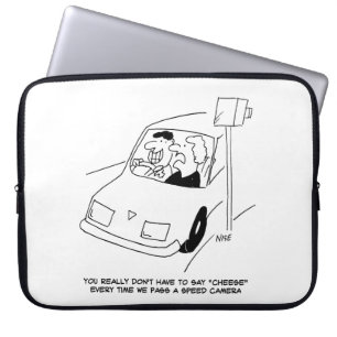 Capa Para Notebook Cartoon De Câmera De Velocidade Engraçada Mostra