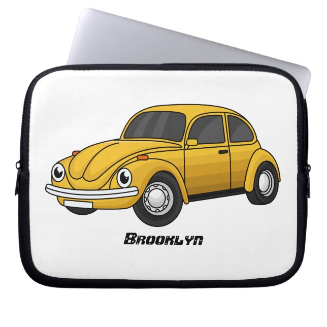 Capa Para Notebook Cartoon de carro clássico (Frente)