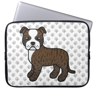 Capa Para Notebook Cartoon De Cartoon E Pata De Cão E De Escada Branc
