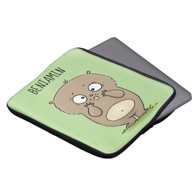 Capa Para Notebook Cartoon de hamster adorável (Frente Topo)