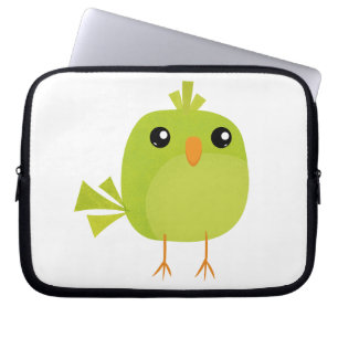 Capa Para Notebook Cartoon de Pássaro Verde