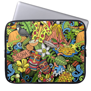 Capa Para Notebook Cartoon faz um padrão perfeito no Havaí. Fundo
