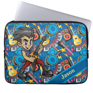 Capa Para Notebook Cartoon Musical Personalizado