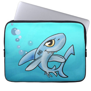 Capa Para Notebook Cartoon Shark Incrível