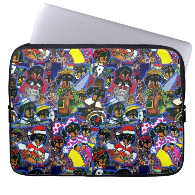 Capa Para Notebook Cartoons de Dachshund (Frente)