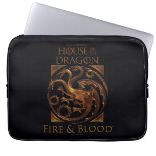 Capa Para Notebook CASA DO DRAGÃO   House Targaryen Sigil