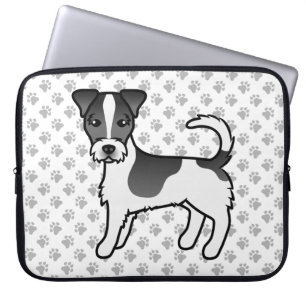 Capa Para Notebook Casaco branco e preto Jack Russell Terrier Cog