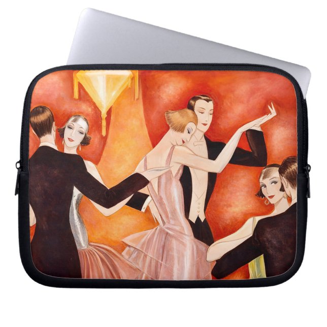 Capa Para Notebook Casais Dançando Art Déco Salão de Baile dos Anos 1 (Frente)