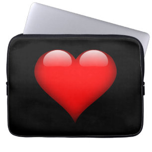 Capa Para Notebook Casamento de Amor com Trendy Heart Vermelho