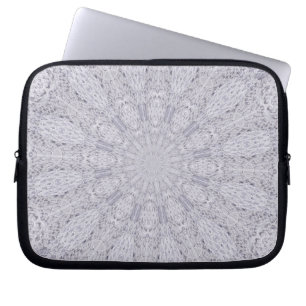 Capa Para Notebook Casamento Lace Branco Mandala Kaleidoscope Abstrat