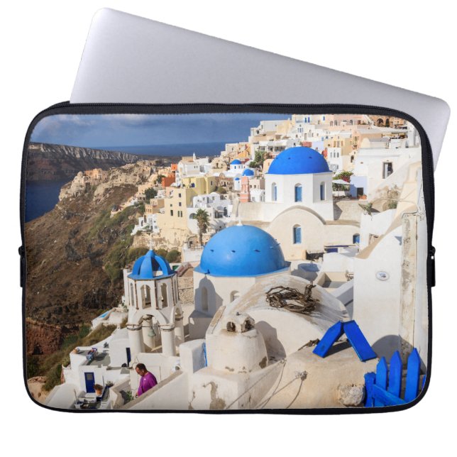 Capa Para Notebook Casas Gregas Tradicionais (Frente)